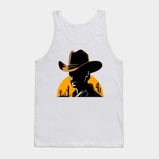 Western Silhouette- Cowboy Tank Top